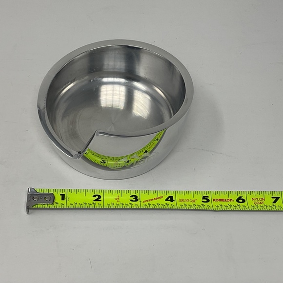 Nambe 6189 Silver Tone Spiral Metal Wine Bottle Coaster - Picture 7 of 7